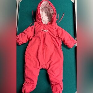 Jacadi Pink baby snowsuit 6 month